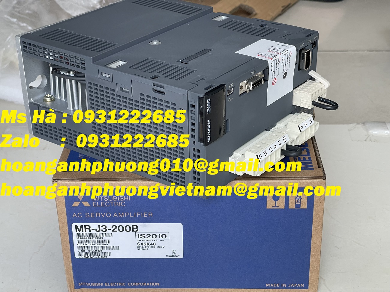 MR-J3-200B Bộ amplifier mitsubishi 2kW - bảo hành 12 tháng